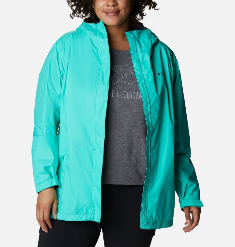 Jacheta Columbia Arcadia II Dama Turcoaz | Plus Size BF91SZ0Q7